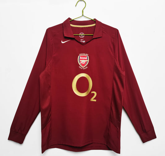 2005/2006 Arsenal Home Long Sleeve Jersey