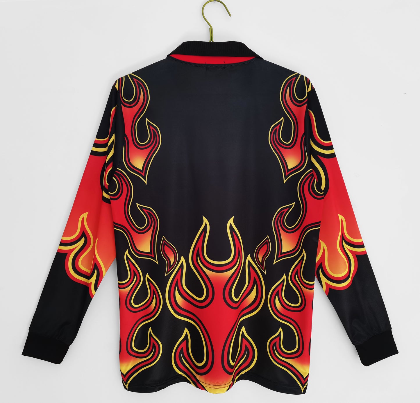 1998 Japan Goalkeeper Flame Black Long Sleeve Jersey