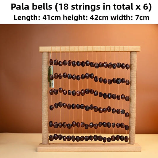 Handmade Pala Black Fruit Seed Shell Bar Wind Chime