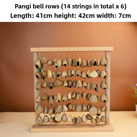 Handmade Panji Black Fruit Seed Shell Bar Wind Chime